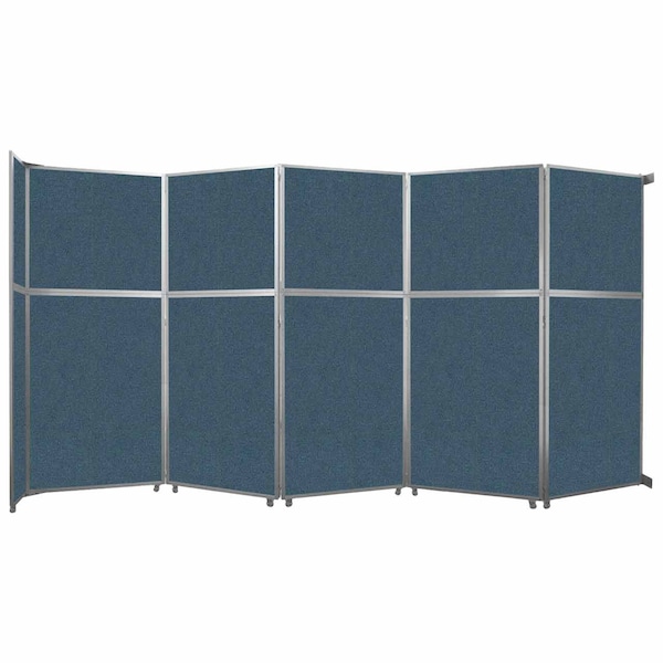 Operable Wall Folding Room Divider 19'6" x 10'3/4" Caribbean Fabric